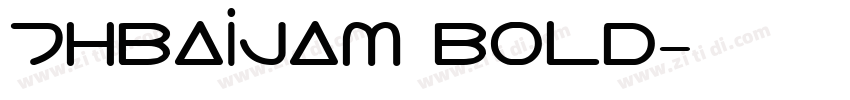 THBaijam Bold字体转换